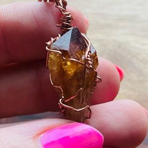 Citrine Crystal necklace